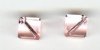 2 8mm Preciosa Light Pink Diagonal Cubes